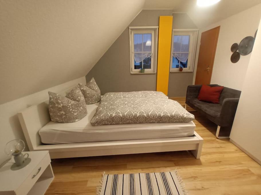 Ferienwohnung Fischer Mit E-Ladestation Direkt Am Haus Schwarzenberg  Dış mekan fotoğraf